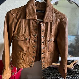 Members Only 100% leather jacket